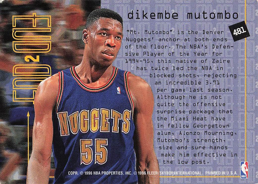 1995-96 Fleer European Basketball Dikembe Mutombo #481