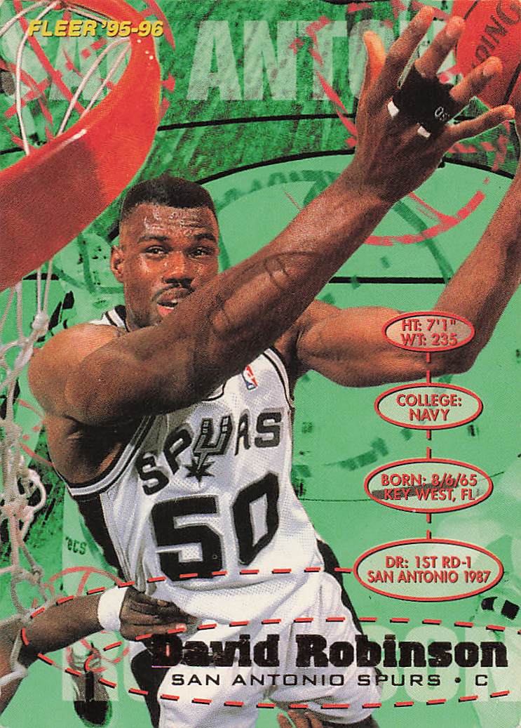 1995-96 Fleer European Basketball David Robinson #173