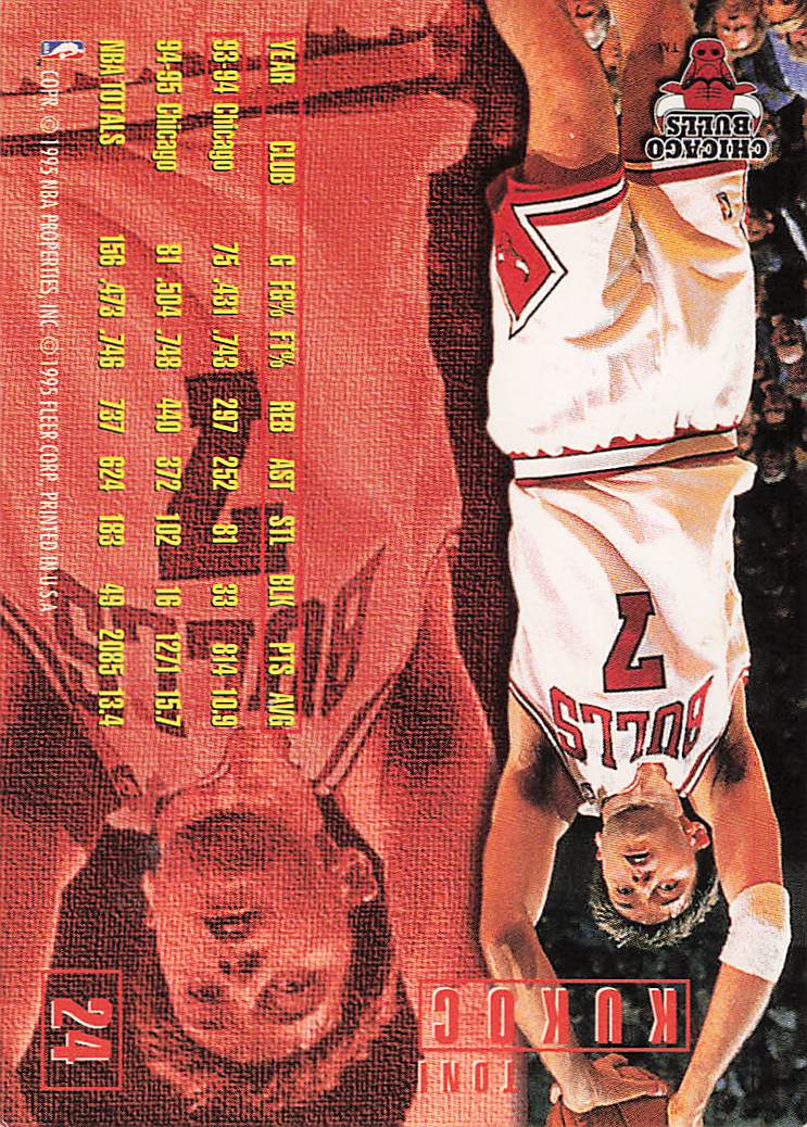 1995-96 Fleer European Basketball Toni Kukoc #24