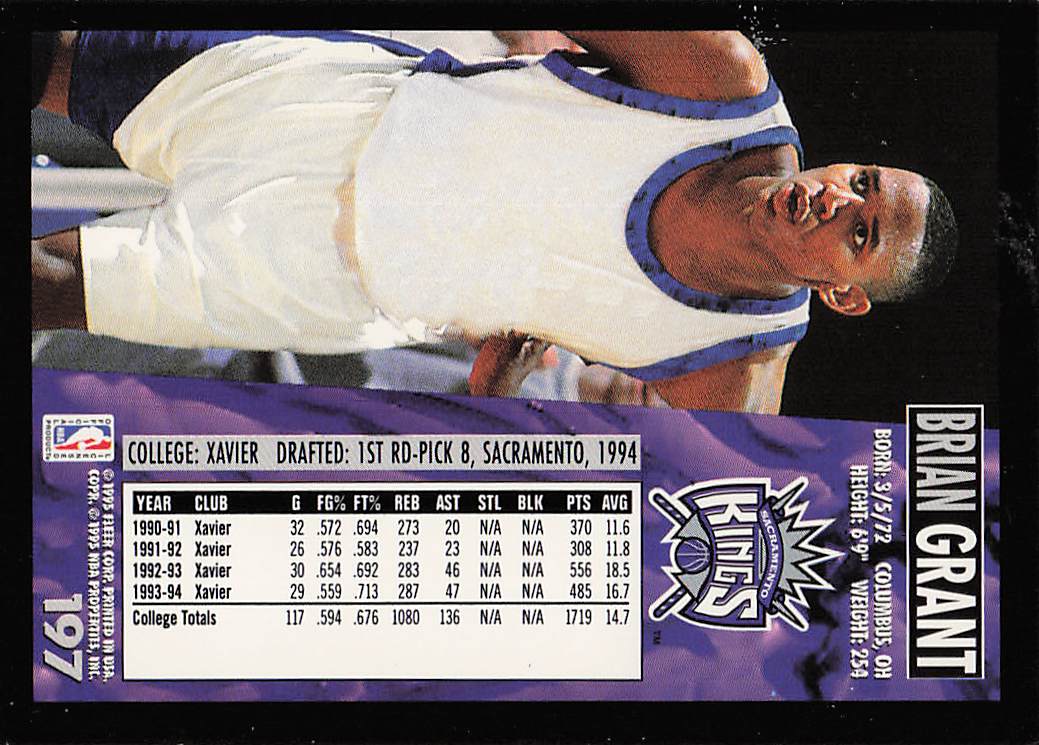 1994-95 Fleer European Basketball Brian Grant #197