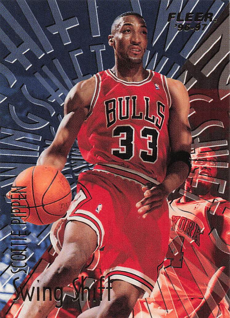 1996-97 Fleer Basketball Swing Shift Scottie Pippen #11