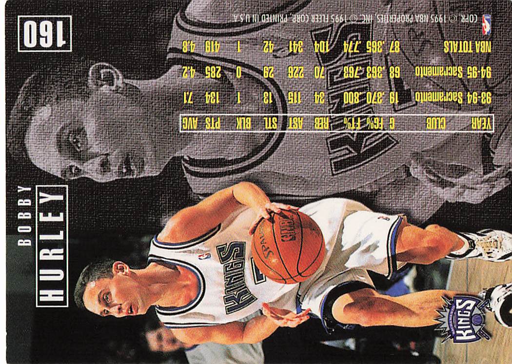 1995-96 Fleer European Basketball Bobby Hurley #160