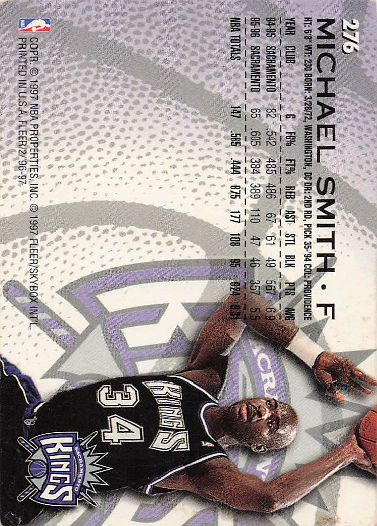 1996-97 Fleer Basketball Michael Smith #246