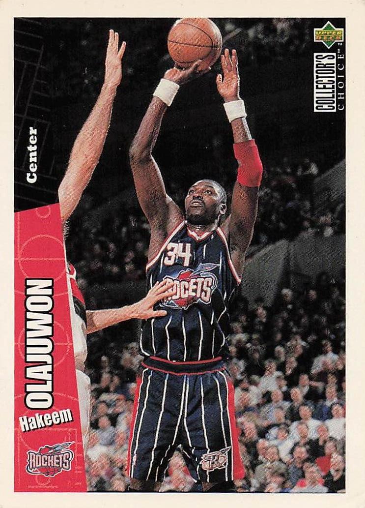 1996-97 Collector's Choice Basketball Hakeem Olajuwon #58