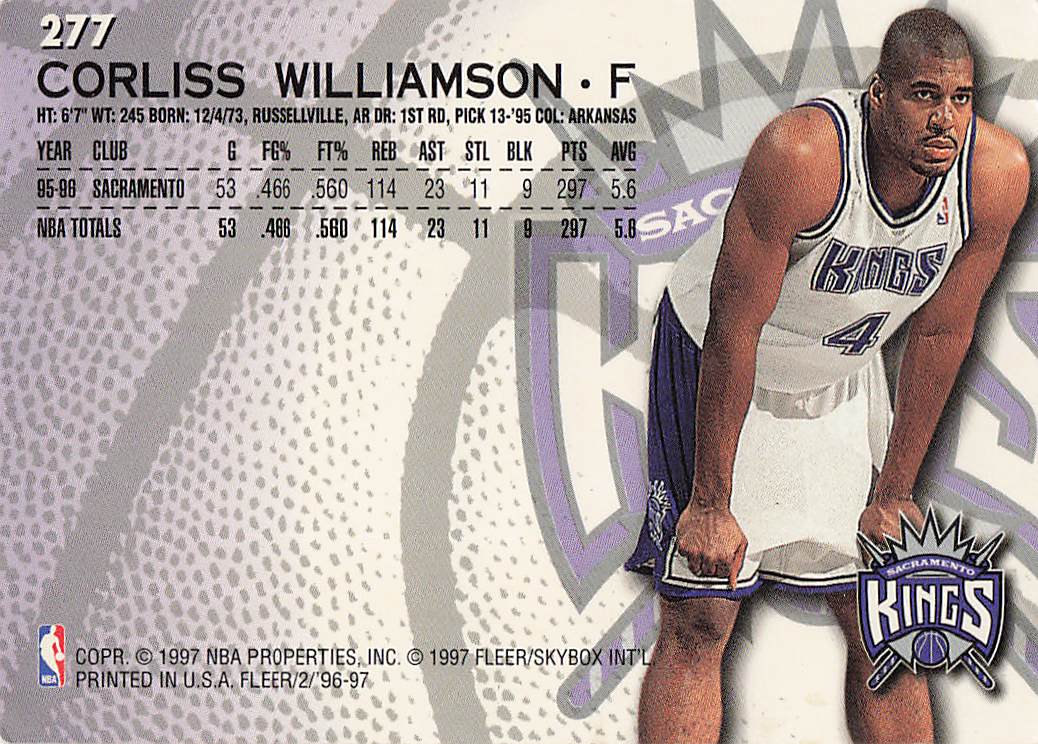1996-97 Fleer European Basketball Corliss Williamson #277