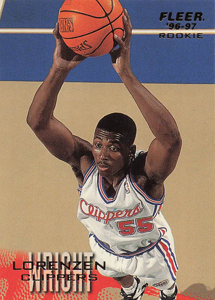 1996-97 Fleer Basketball Lorenzen Wright #202 Rookie