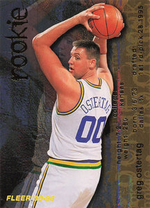 1995-96 Fleer European Basketball Greg Ostertag #371 Rookie