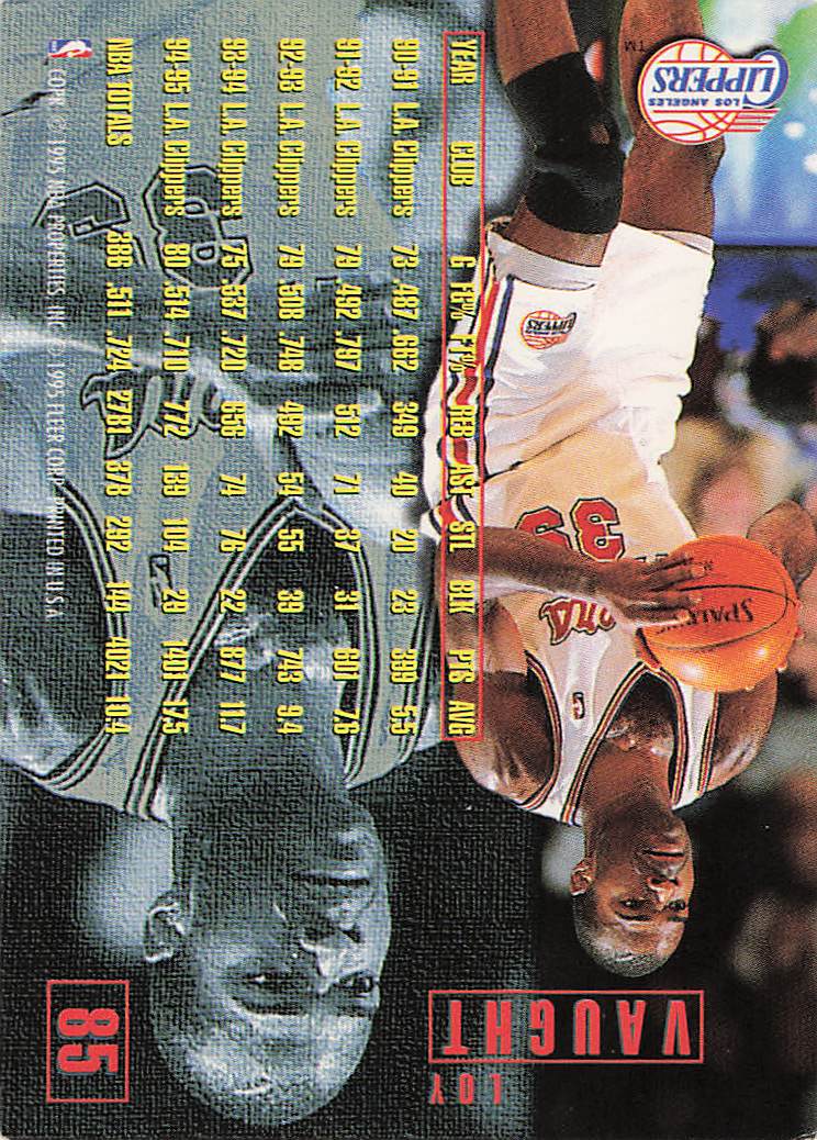 1995-96 Fleer Basketball Loy Vaught #85
