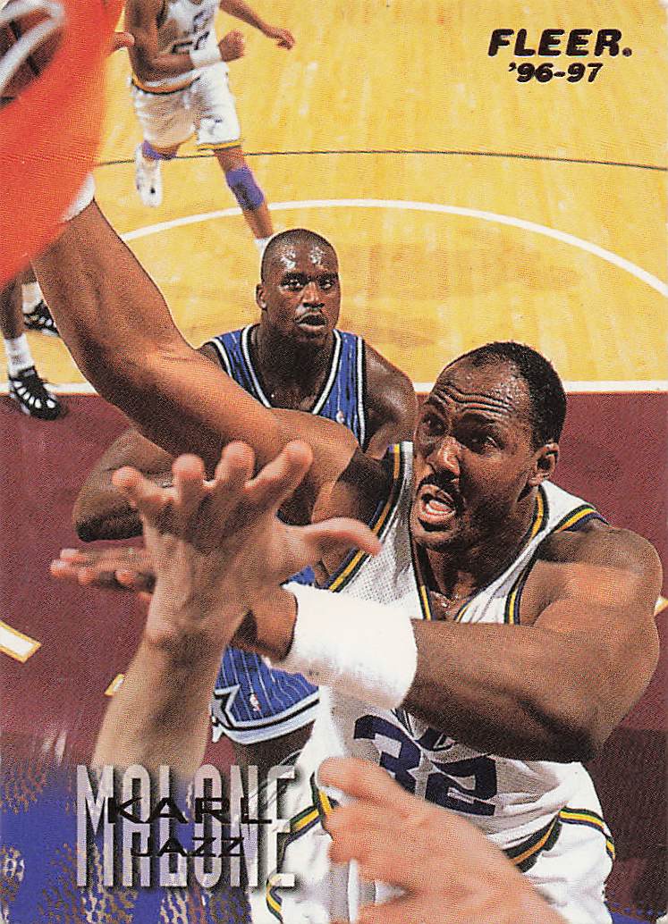 1996-97 Fleer Basketball Karl Malone #110