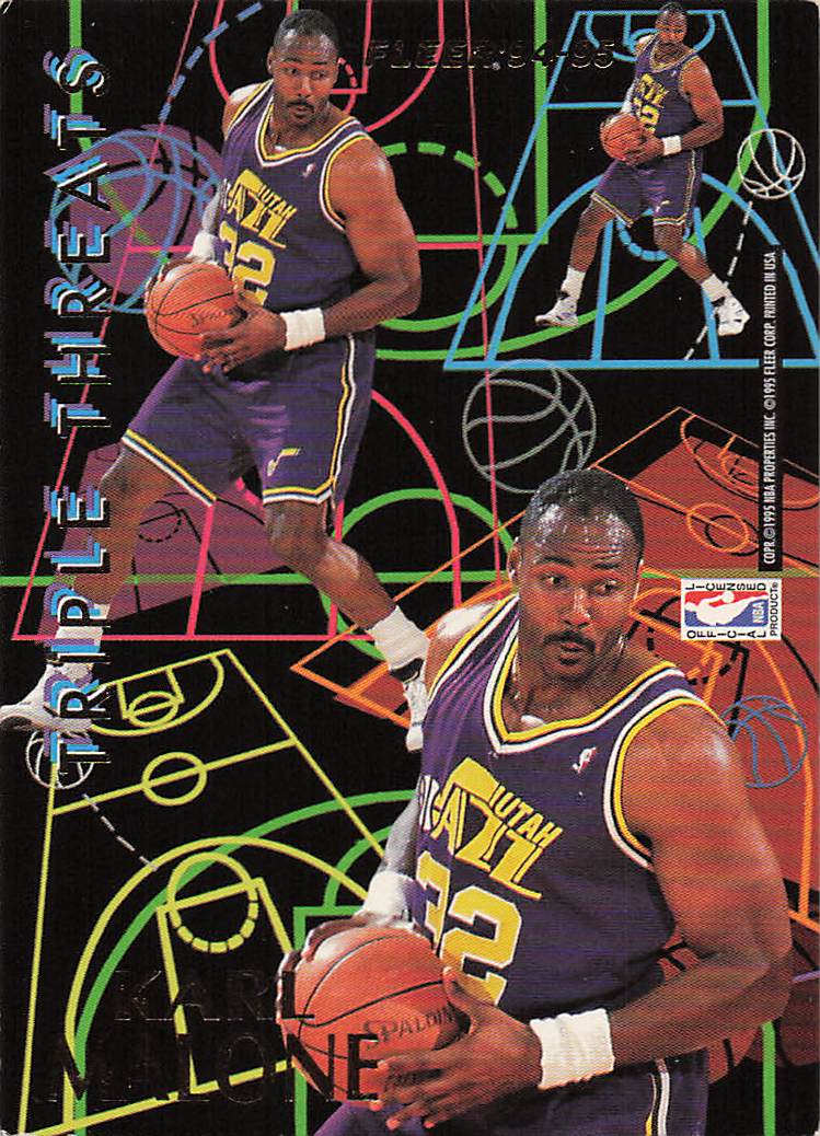 1994-95 Fleer Basketball Triple Threats Latrell Sprewell #10