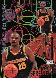 1994-95 Fleer Basketball Triple Threats Latrell Sprewell #10