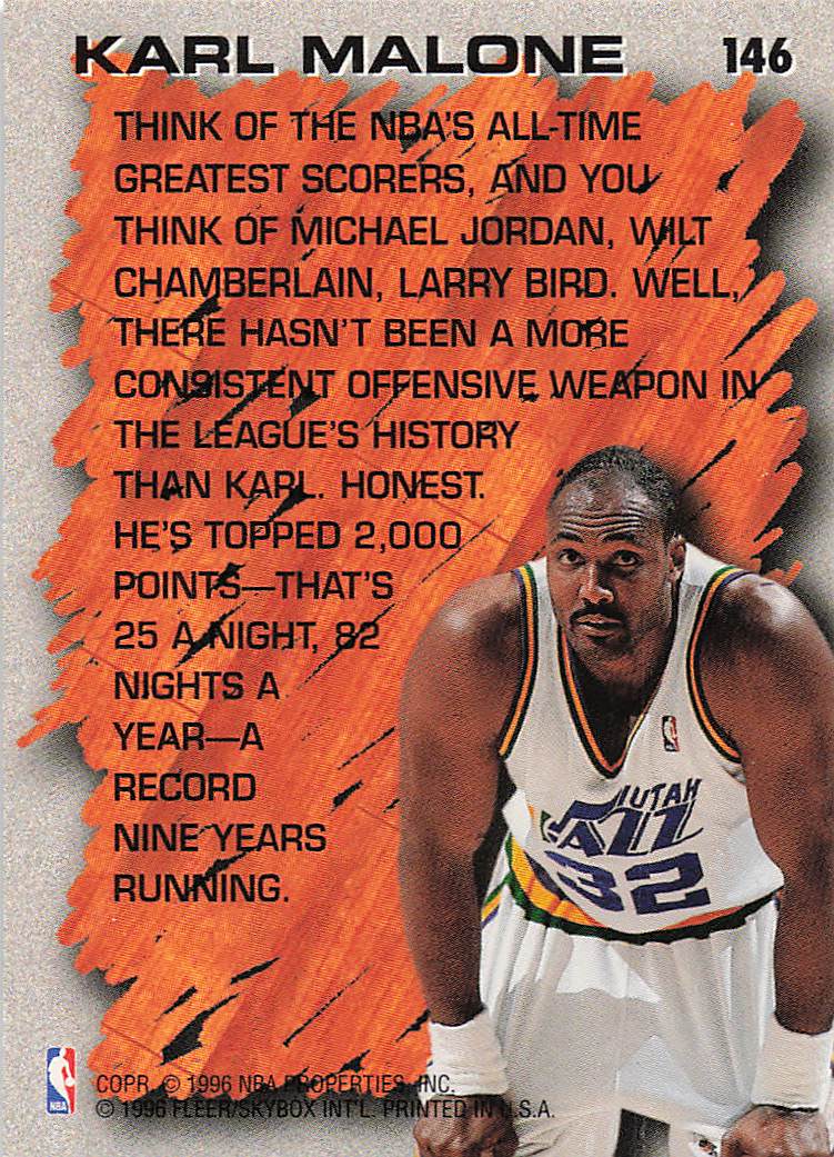 1996-97 Fleer European Basketball Karl Malone #146