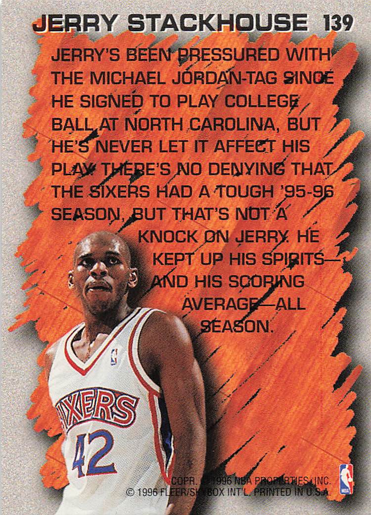 1996-97 Fleer European Basketball Jerry Stackhouse #139