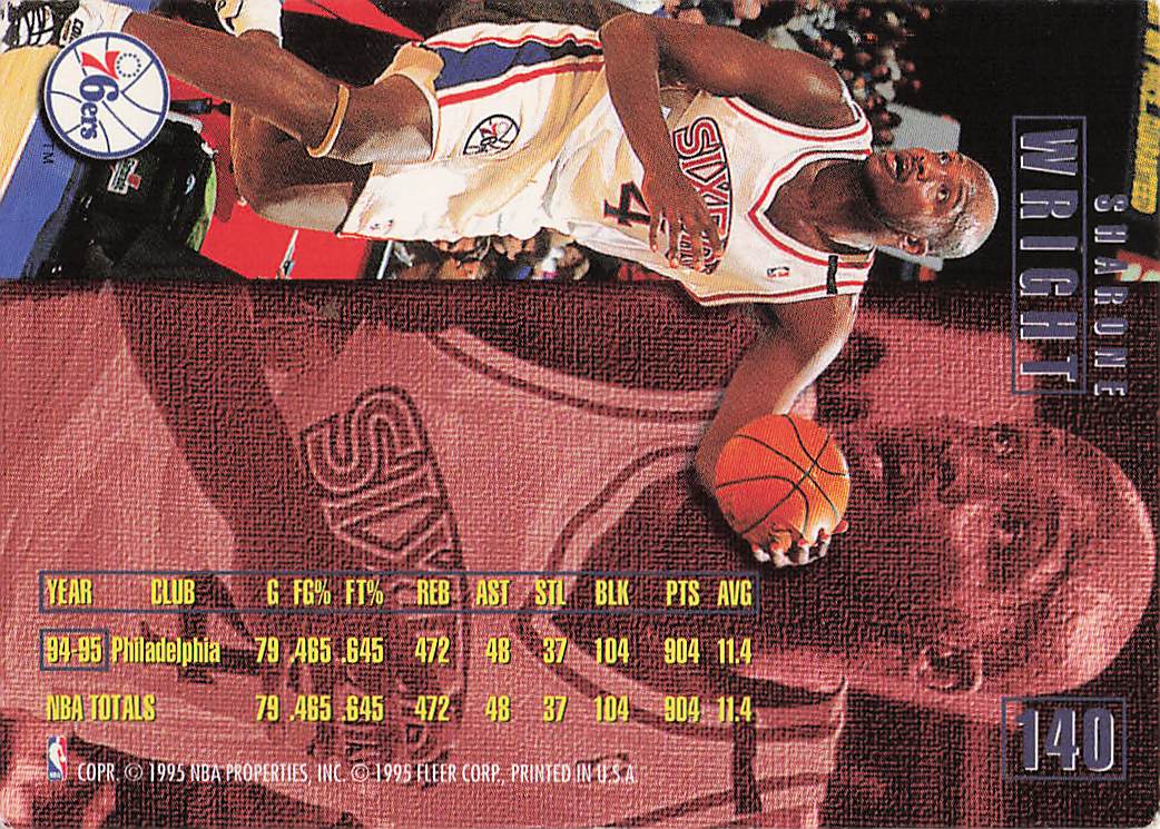 1995-96 Fleer European Basketball Sharone Wright #140