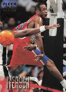 1996-97 Fleer Basketball Allen Iverson #235 Rookie