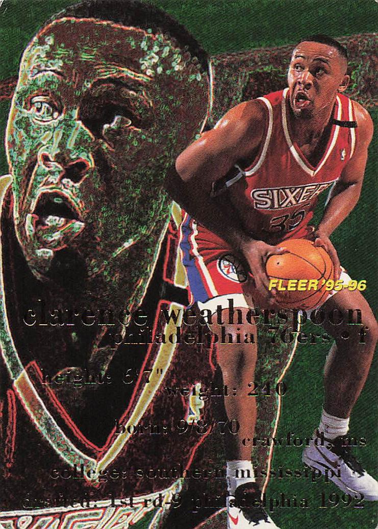 1995-96 Fleer Basketball Clarence Weatherspoon #138