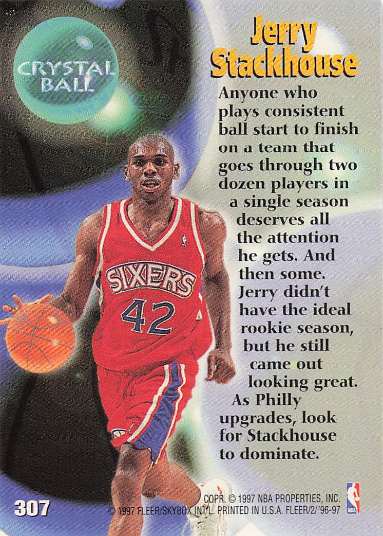 1996-97 Fleer European Basketball Jerry Stackhouse #307