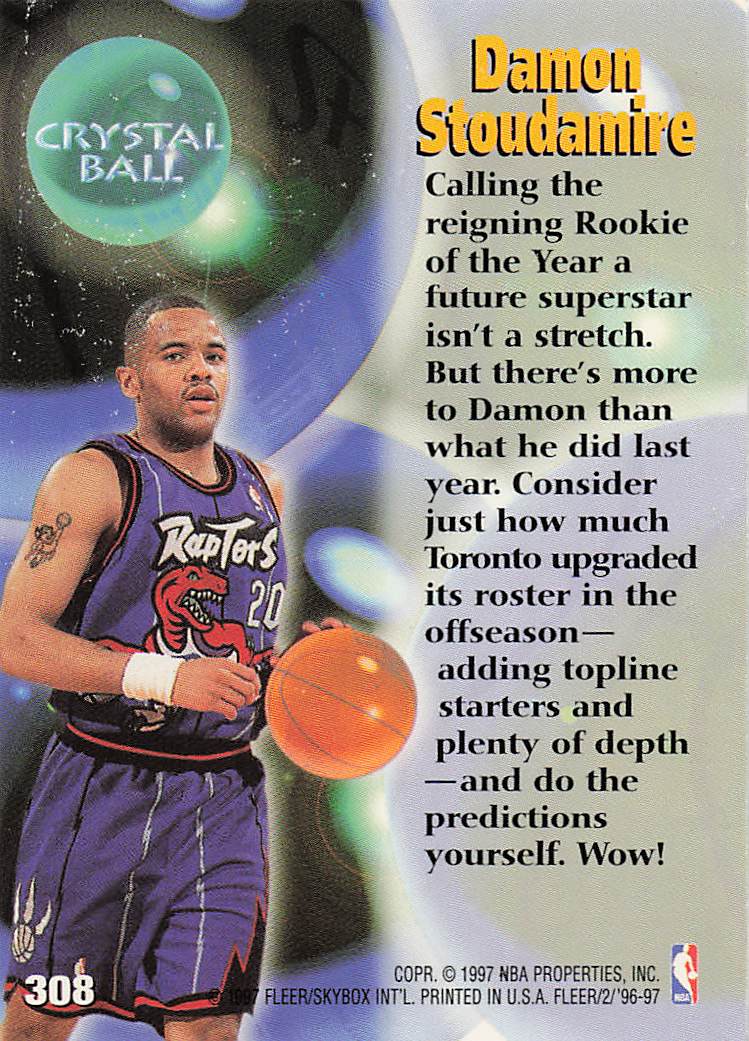 1996-97 Fleer European Basketball Damon Stoudamire #308