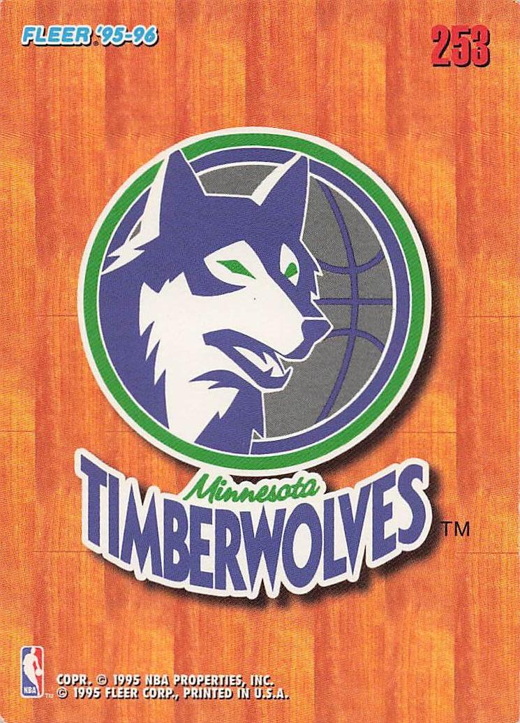 1995-96 Fleer European Basketball Minnesota Timberwolves #253