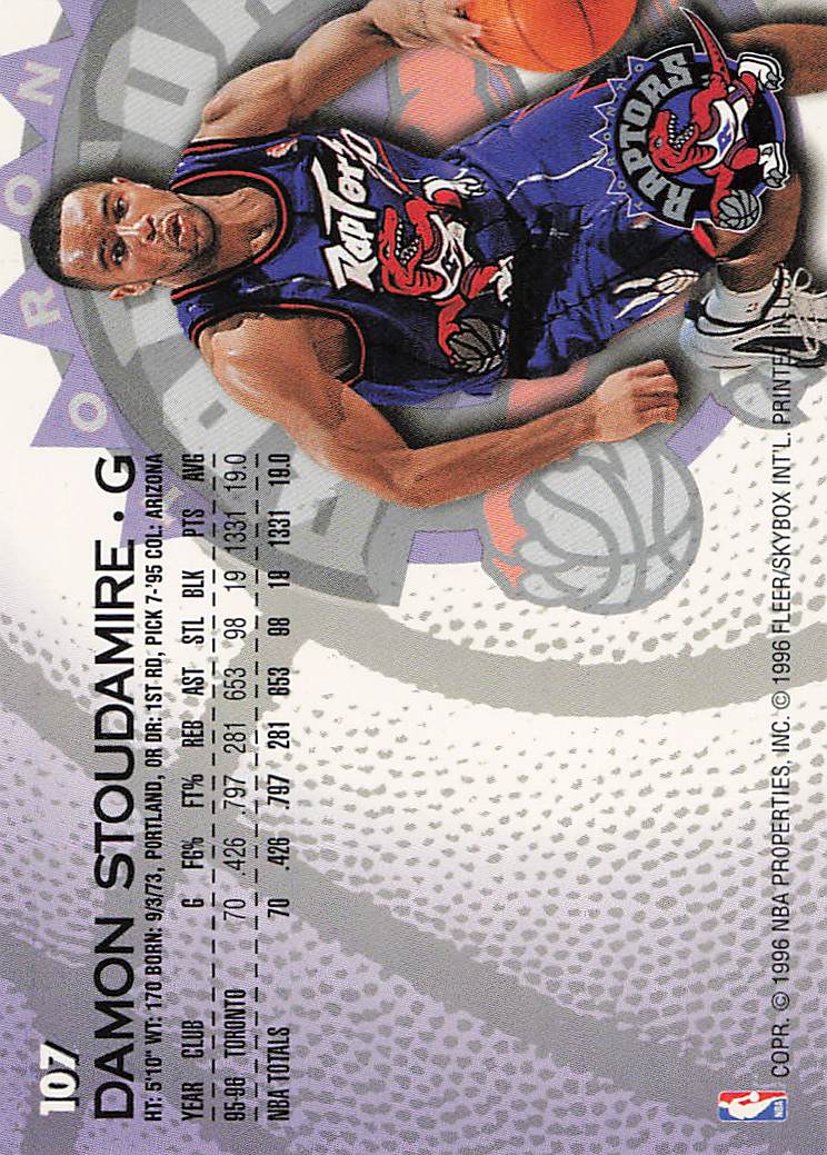 1996-97 Fleer European Basketball Damon Stoudamire #107