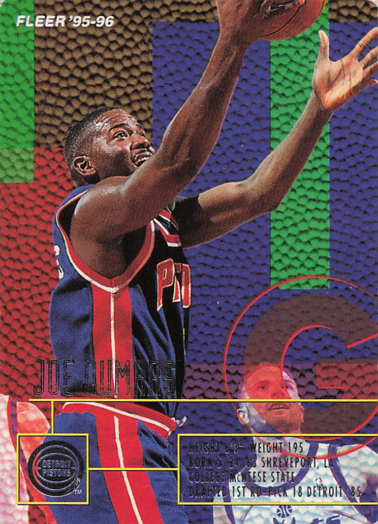 1995-96 Fleer European Basketball Joe Dumars #50