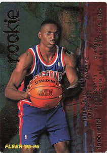 1995-96 Fleer Basketball Theo Ratliff #304 Rookie