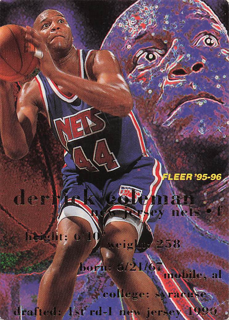1995-96 Fleer European Basketball Derrick Coleman #115