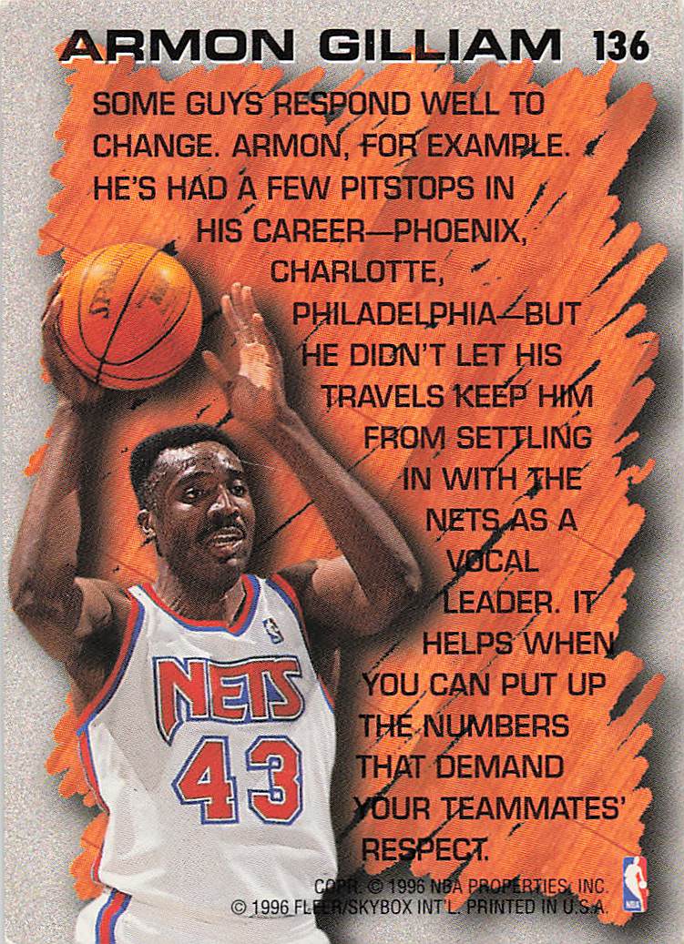 1996-97 Fleer Basketball Armon Gilliam #136