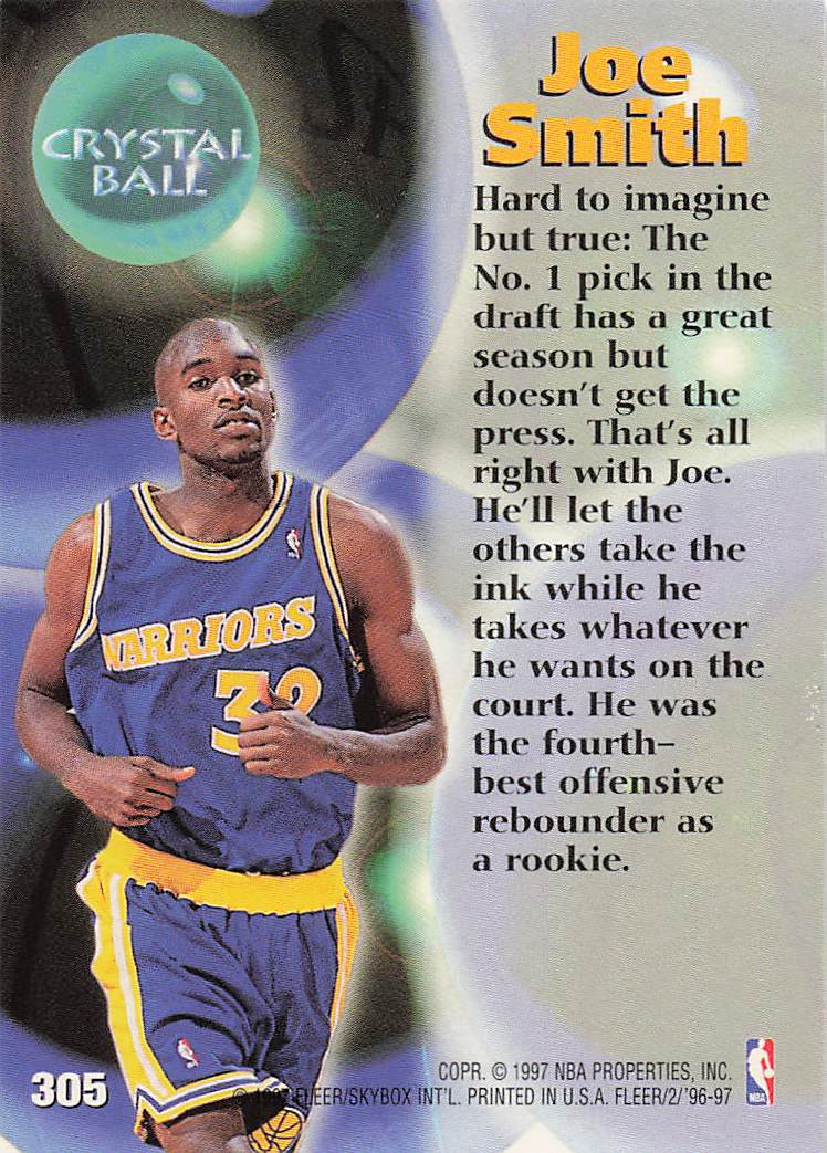 1996-97 Fleer European Basketball Joe Smith #305