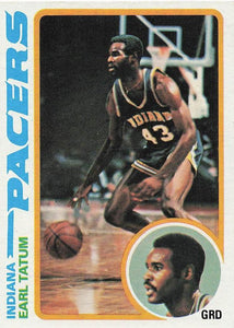 1978-79 Topps Basketball Earl Tatum #47