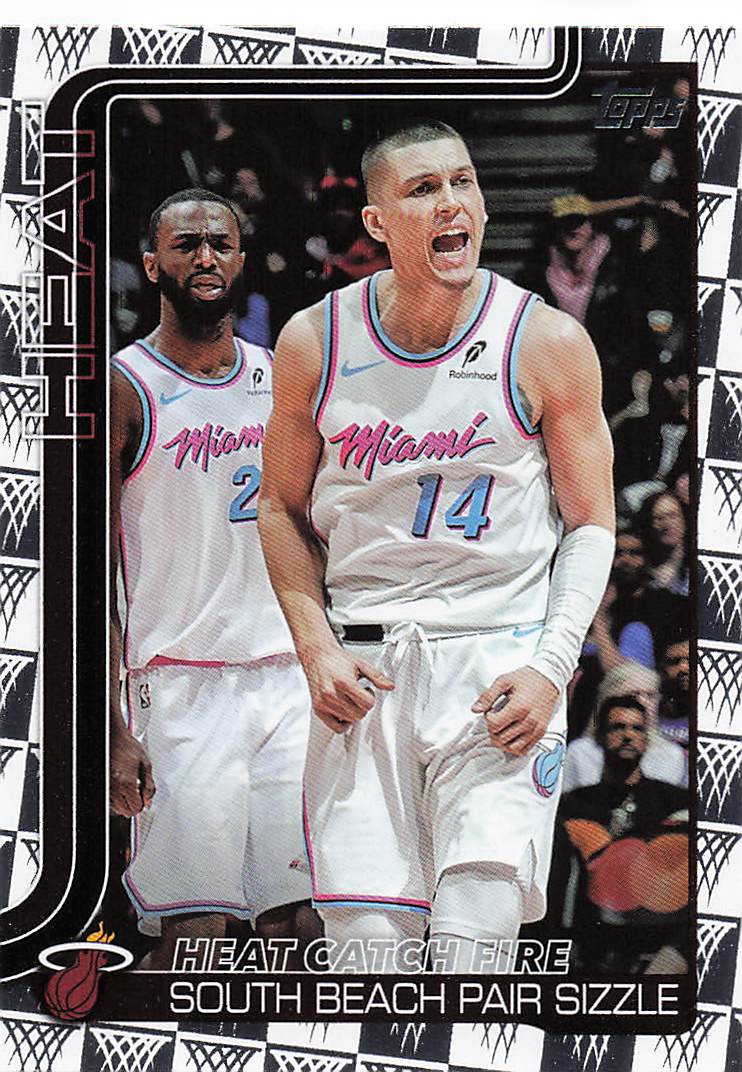 2025-26 Topps Season Tip Off Heat Catch Fire: South Beach Pair Sizzle #284