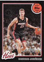 2025-26 Topps Basketball 1980-81 Topps Basketball Kasparas Jaku?ionis #80BK-66