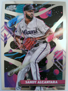 2025 Topps Chrome Cosmic Baseball Sandy Alcantara #158