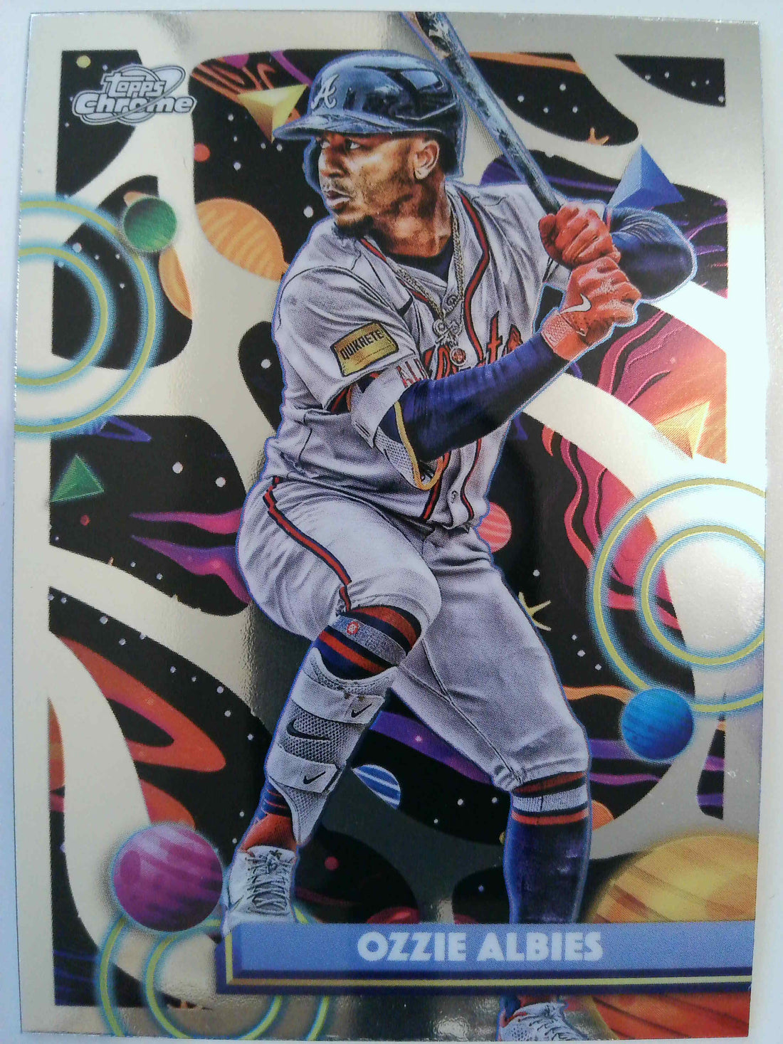2025 Topps Chrome Cosmic Baseball Ozzie Albies #109