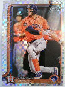 2025 Topps Chrome Baseball X-Fractors Jeremy Peña #239