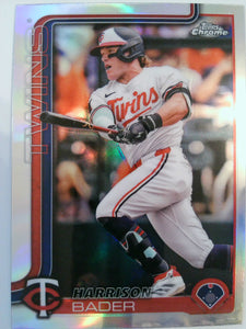 2025 Topps Chrome Baseball Refractors Harrison Bader #62