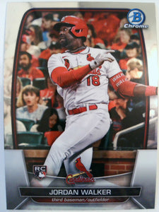 2023 Bowman Chrome Baseball Jordan Walker #18 Rookie