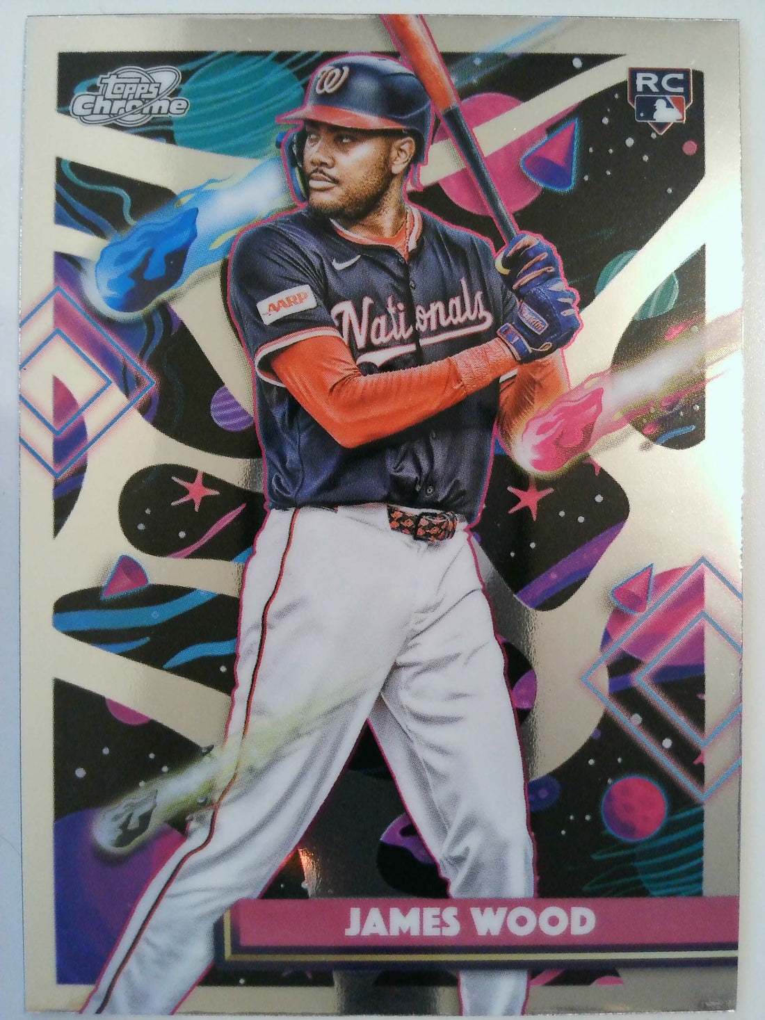 2025 Topps Chrome Cosmic Baseball James Wood #1 Rookie