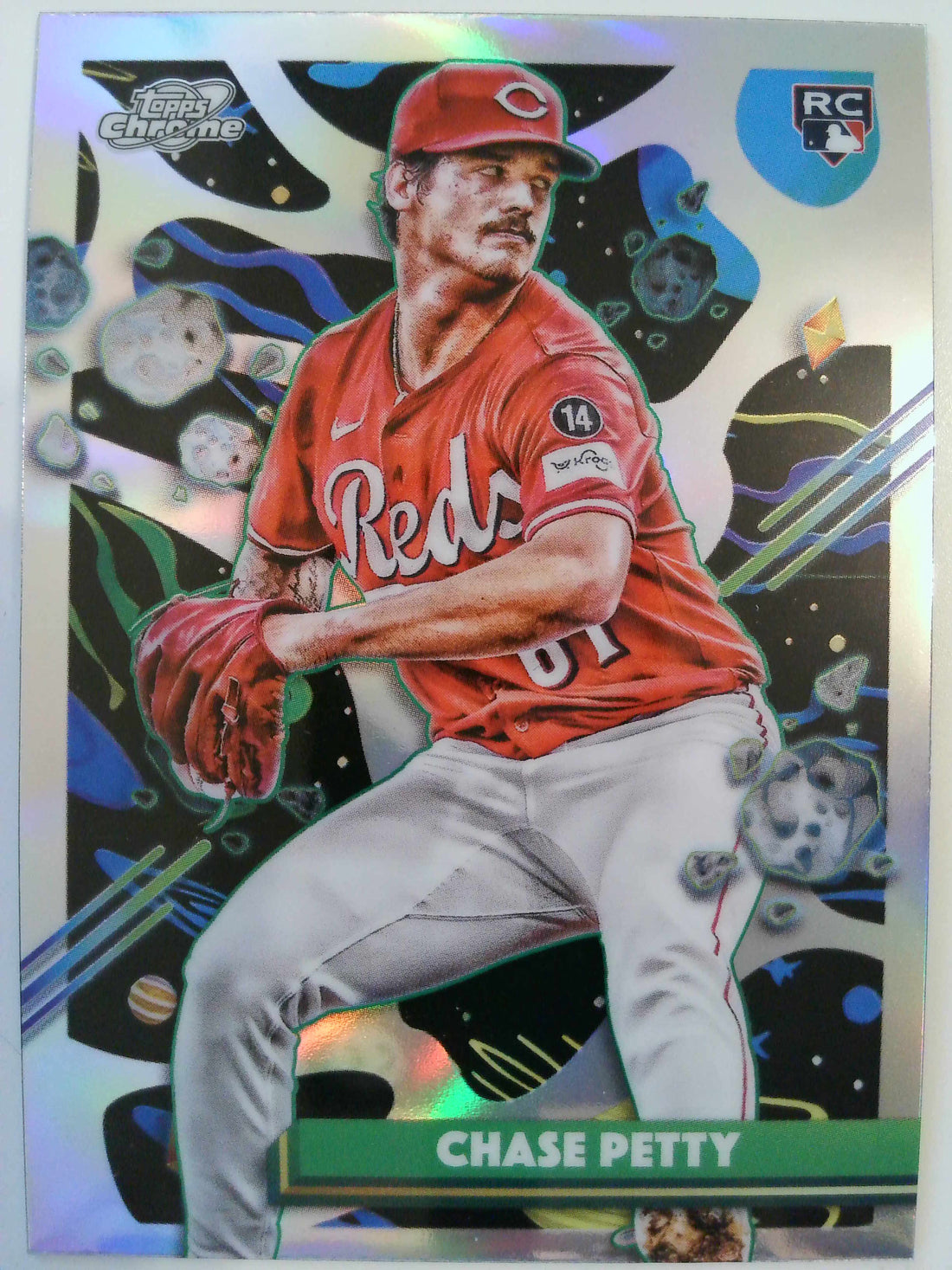 2025 Topps Chrome Cosmic Baseball Refractor Chase Petty #31 Rookie