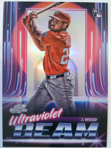 2025 Topps Chrome Cosmic Baseball Ultraviolet Beam James Wood #UB-1