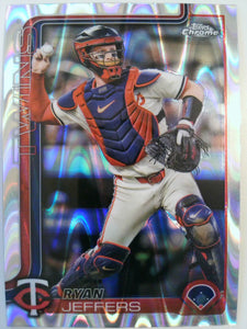 2025 Topps Chrome Baseball Raywave Refractors Ryan Jeffers #65