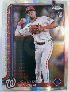 2025 Topps Chrome Baseball Prism Refractors Darren Baker #231 Rookie