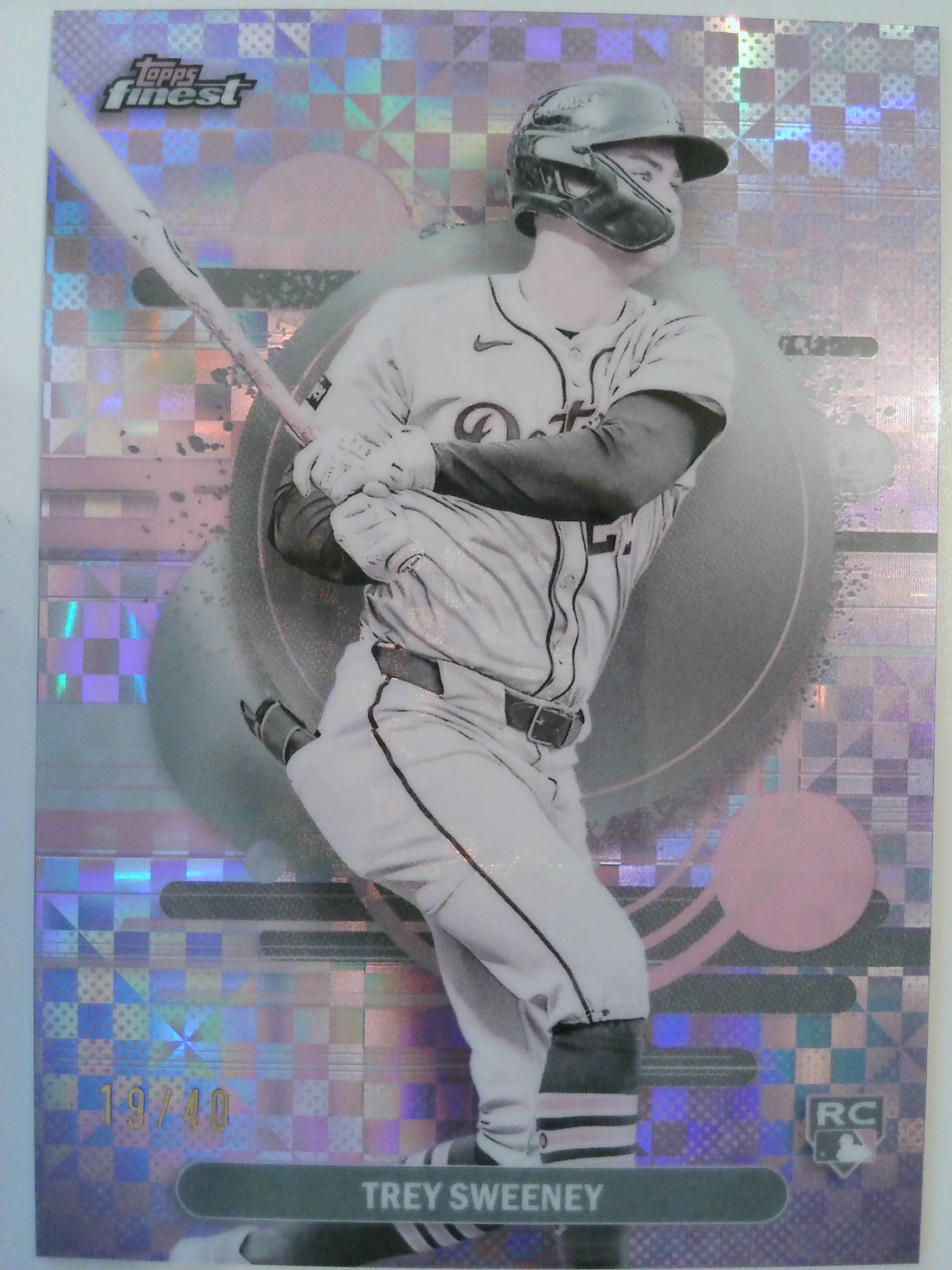 2025 Finest Baseball Pearl Checkerboard 19/40 Trey Sweeney #132 Rookie