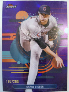 2025 Finest Baseball Purple 103/200 Shane Bieber #179