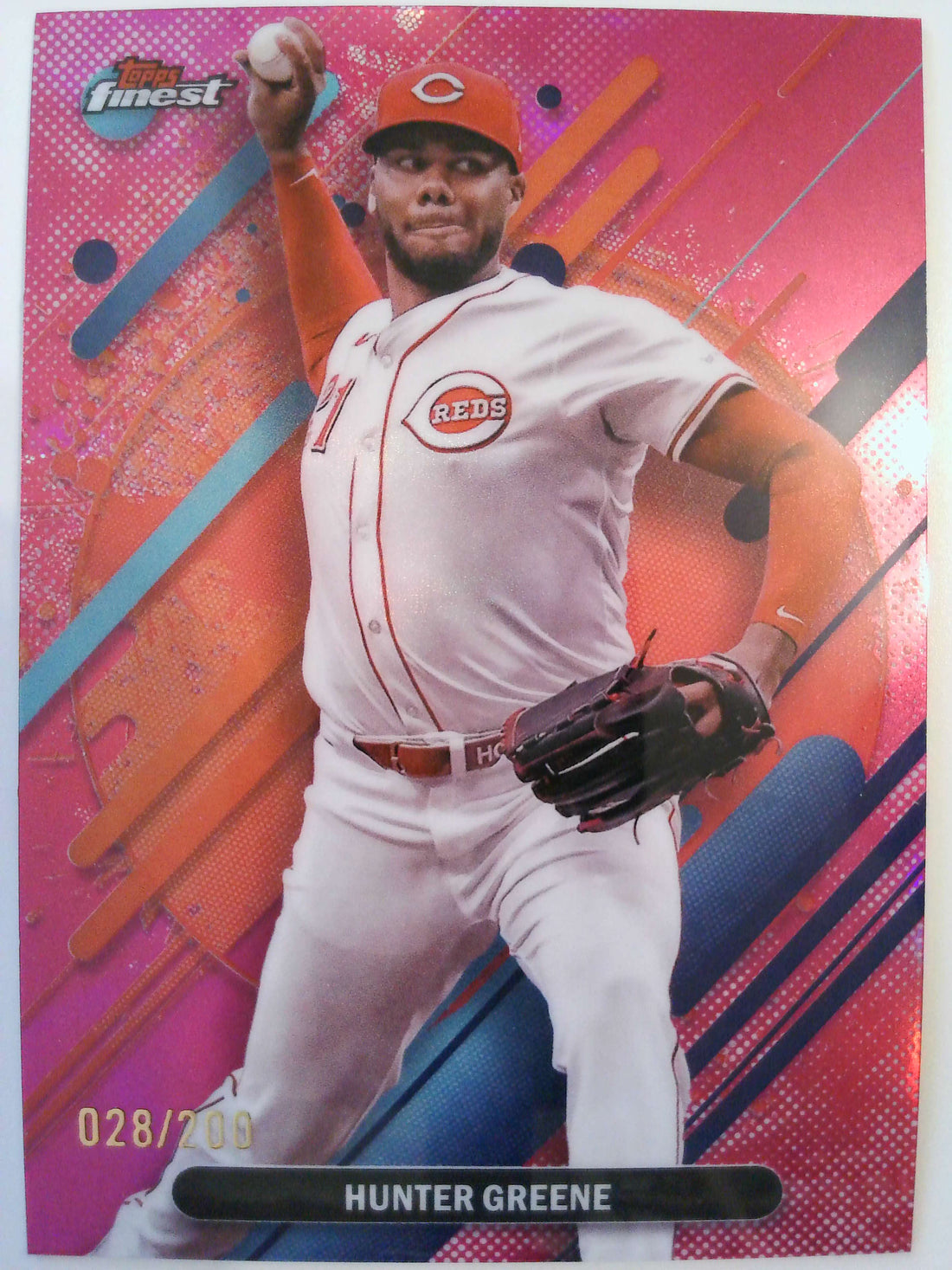2025 Finest Baseball Magenta 028/200 Hunter Greene #258