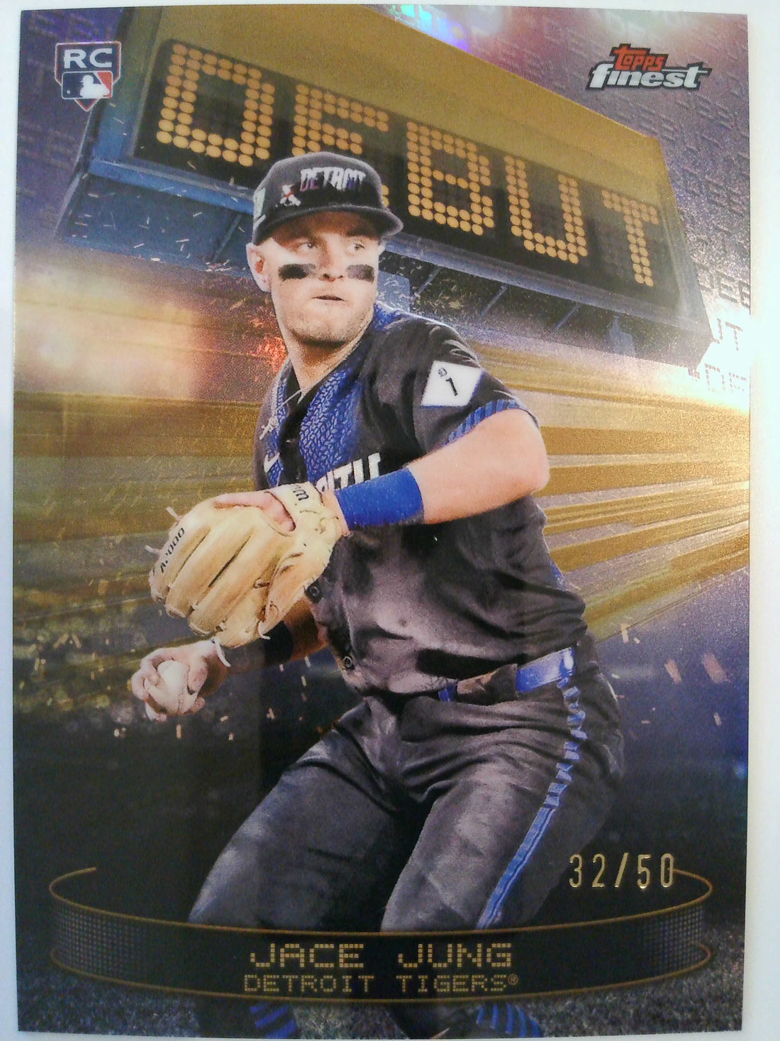 2025 Finest Baseball Debut Gold 32/50 Jace Jung #D-5