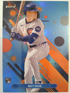2025 Finest Baseball Sky Blue 246/325 Matt Shaw #85 Rookie