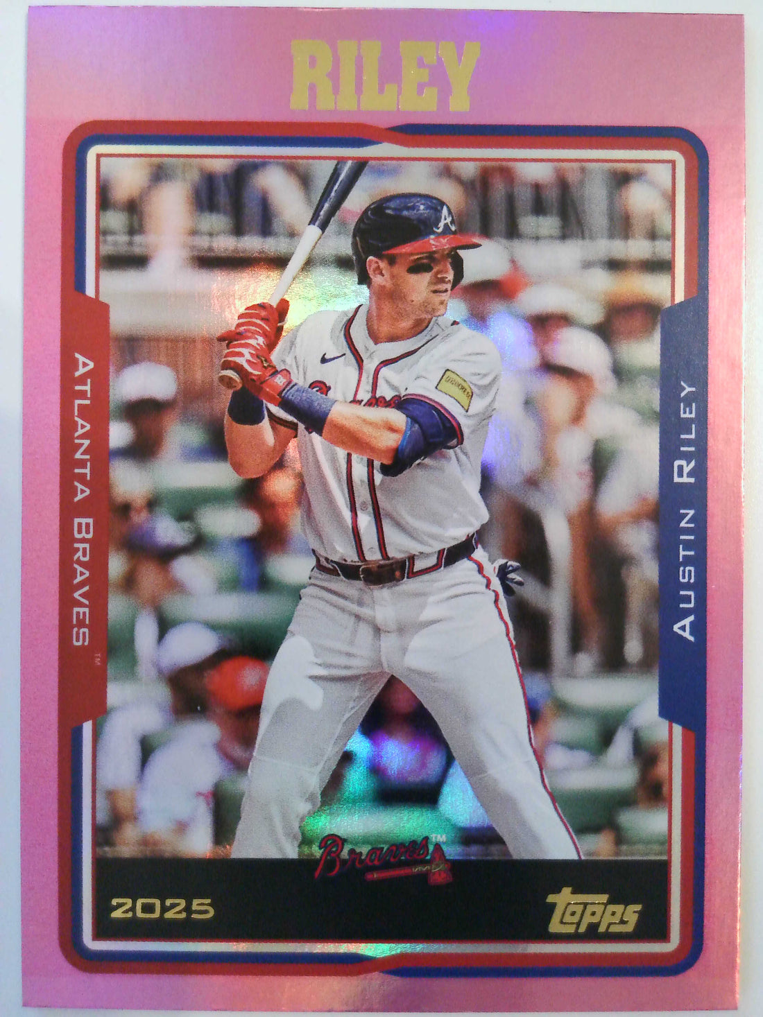 2025 Topps Archives Baseball Pink Foilboard Austin Riley #276