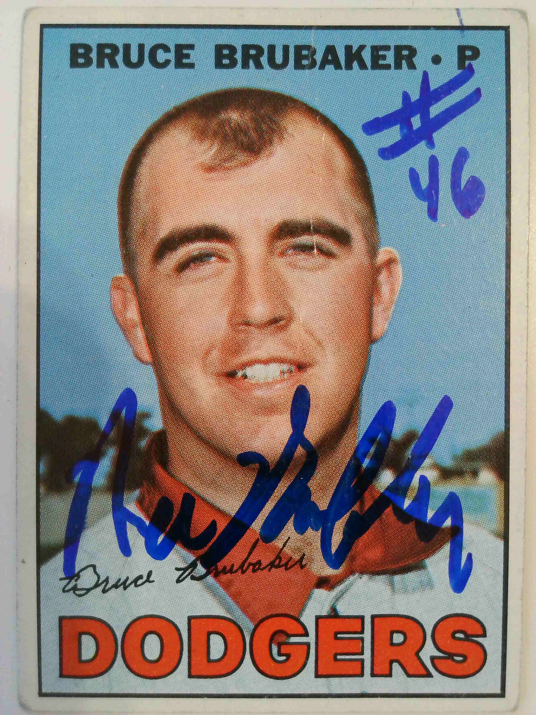 1967 Topps Baseball Bruce Brubaker #276 (Signed)