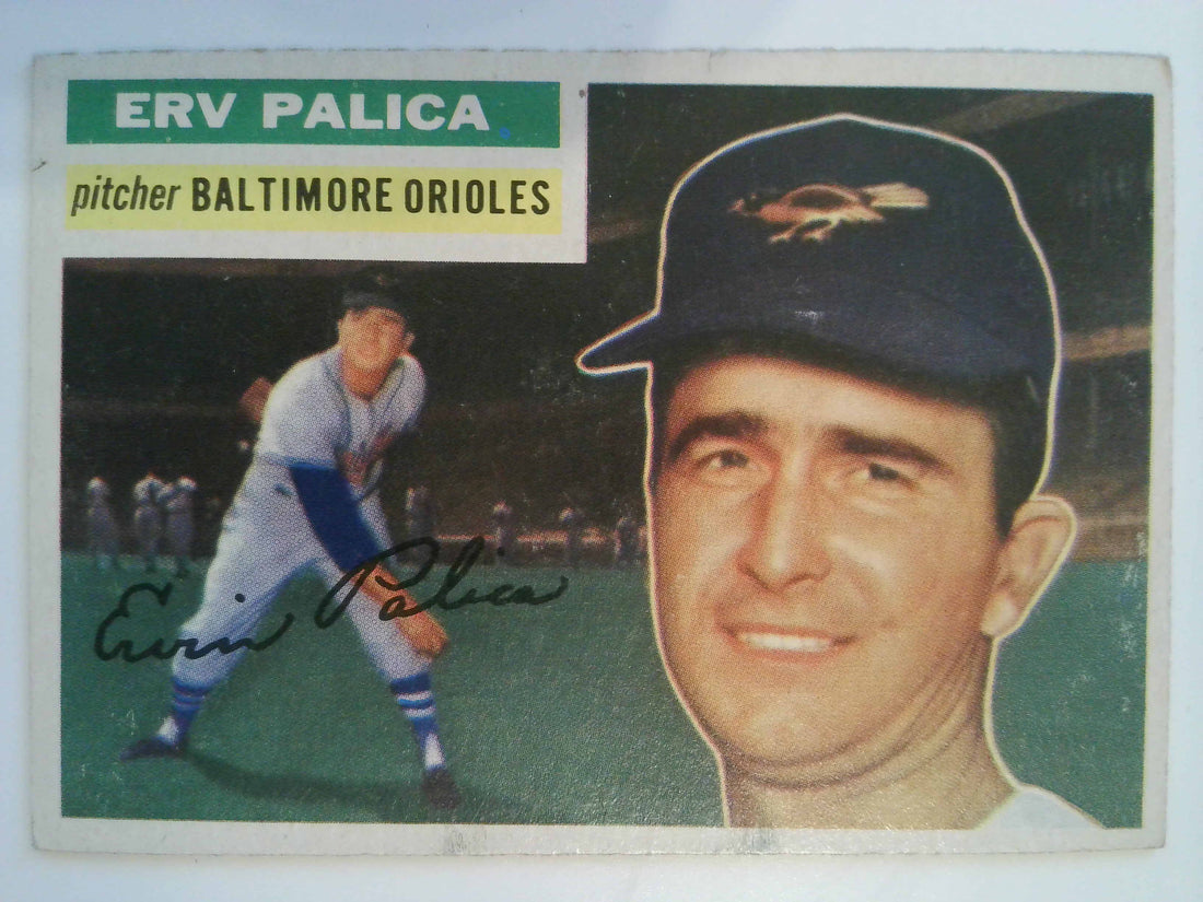 1956 Topps Baseball Erv Palica #206